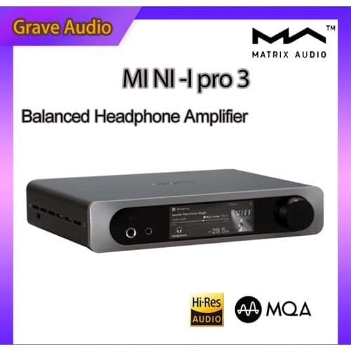 Matrix mini-i pro 3 DAC ES0938Q2M XMOS XU216 CHIP LCD Screen Bluetooth Decoder MINI I Pro 3 Balanced Headphone Amplifier