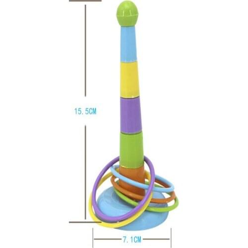 Mini Hoop Ring Toss Plastic Garden Game Pool Toy Outdoor Fun Set Toys Interactive Educationl Parent-Child Toys At Home