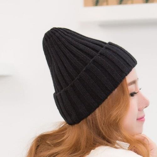 Ms.MinShu Women Beanies Winter Woven Hat Female Cap Knitted Elastic Cap Mom and Baby Same Style Mother Cap Adult Size