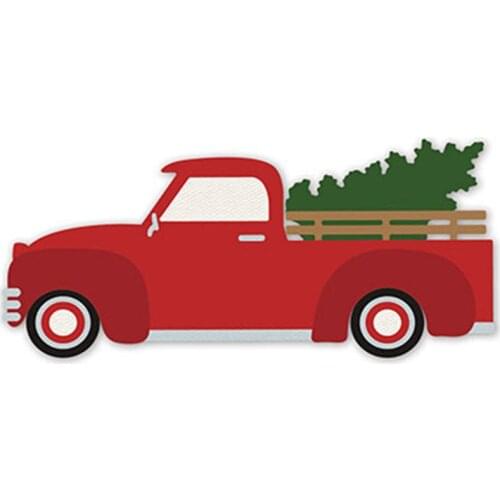 New Christmas Tree Truck Car 2020 Metal Cutting Dies for DIY Scrapbooking and Card Making Decorative Embossing Craft No Stamps