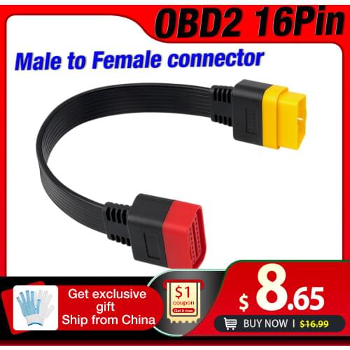 OBD2 extend cable Launch OBD cable Male to Female OBD2 16PIN adapter Connector for X431 V/V+/PRO/PRO 3/thinkdiag