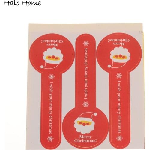 Christmas theme Paper Sealing Labels Stickers Gift Envelopes Party Box Seals Card Making Photo Decoration Sealing