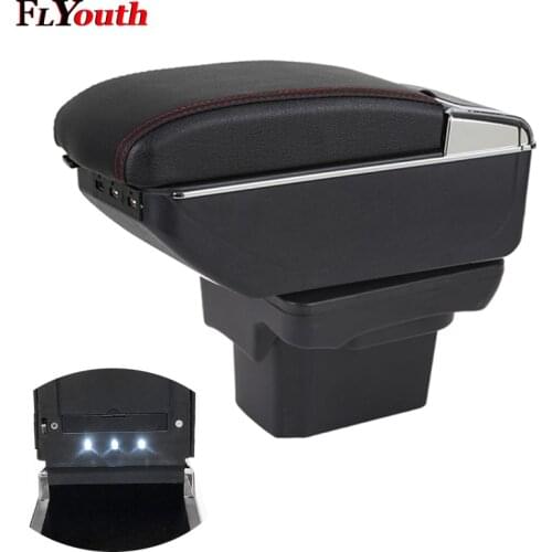 Armrest Box For Chevrolet Cruze 2009-2014 USB Charging LED Light Car Arm Rest Rotatable Centre Console Storage Box Car Styling