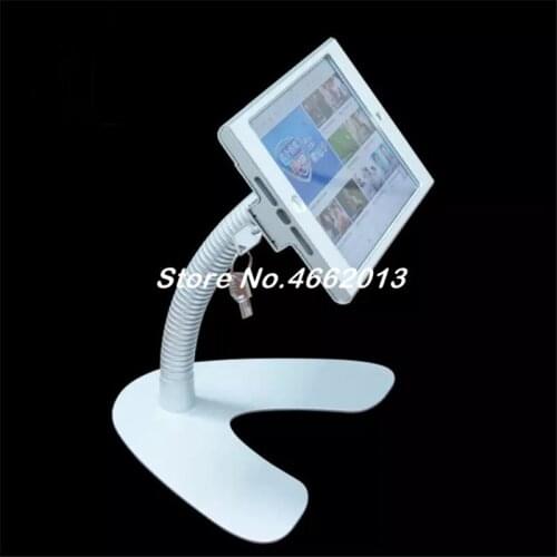Advertising for ipad mini tablet security enclosure, with locks and keys, anti theft display stand for exhibition retailing