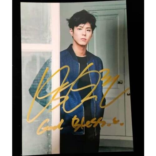 Hand signed Park Bo Gum autographed photo Boyfriend 5*7 inches free shipping 112020