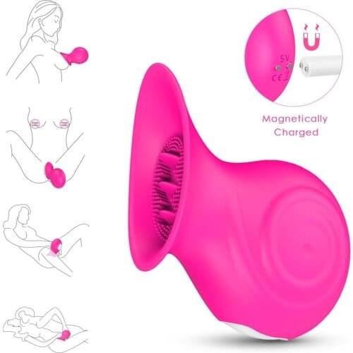 Sucking Vibrator For Women Nipple Sucker Licking Tongue Clitoral Vibrator Clitoris Stimulator Clit Sucker Oral Sex Adults Toys