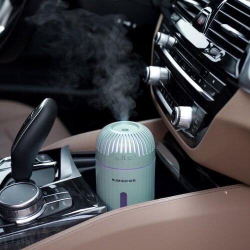 310ML Humidifier Ultrasonic Home Air Humidifier Car Mini Essential Oil Diffuser Usb Charging Function LED Night Light 3 Colors