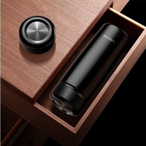 New type stainless steel vacuum flask, portable double-layer vacuum insulated water, stylish car office business water cup