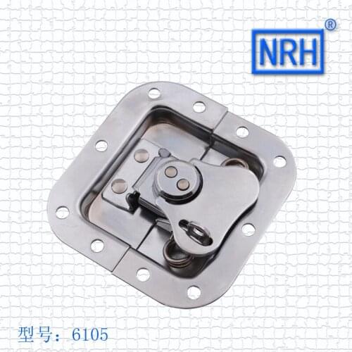 NRH 6105B cold rolled steel DJ cabinet butterfly latch Seismic Audio chrome coated recessed butterfly lock for road case