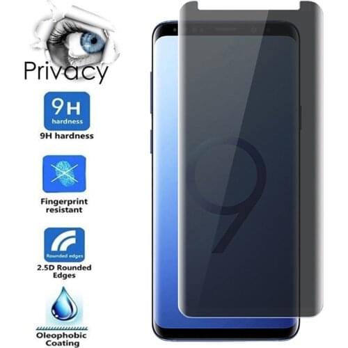 9H Privacy Anti Spy Screen Protector For Galaxy S7 S6 Edge S5 S4 S3 Tempered Glass For Samsung Galaxy S10 5G S9 S8 Plus