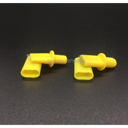 Sell yellow 50 pair 7/19pin Light oxygen needle manual Fog eyebrown needle No Scab dedicated Water mist eyebrow tattoo needle