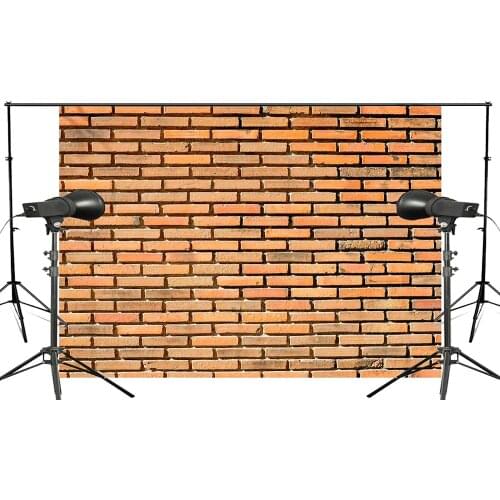 7x5ft Classic Neatly Orange Brick Photography Background Photo studio Backdrop photography Wall Indoor wallpaper background