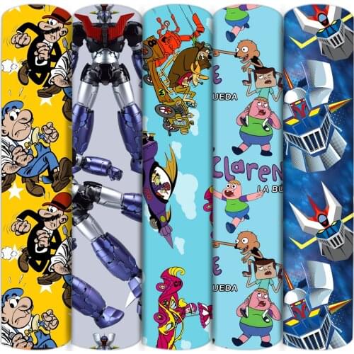 Cars Cartoon Polyester Cotton Fabric Sewing Quilting Fabrics Needlework Material DIY Handmade Cloth Home Textile,1Yc16136