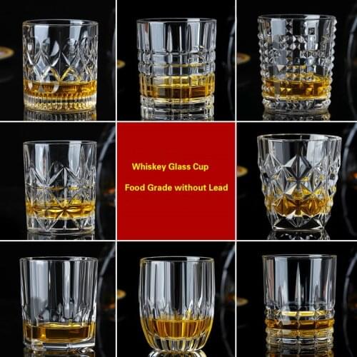 Wine Glasses Vodka Cup Barware Engraved Diamond Crystal Whiskey Glass Cup Tumbler Water Glasses