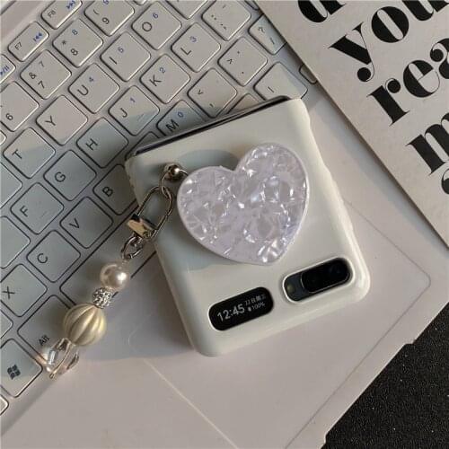 For Samsung zflip mobile phone case f7070 protective case hanging rope f7000 folding cover Korea Galaxy folding cover