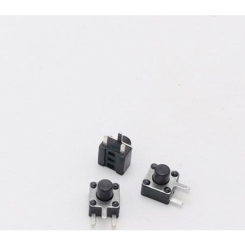 Black 4.5X4.5X5mm 3pin DIP lateral Tactile Tact Mini Push Button Switch Micro Switch Momentary 100pcs/lot