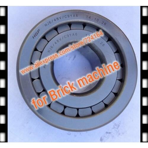 Full complement cylindrical roller bearings NJ6/48V/C9YA6 48mmX120mmX35mm 48*120*35mm High temperature for Brick machine mining