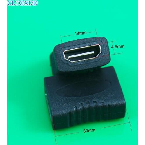 Cltgxdd 1Pcs HDMI Female to Female Adapter Coupler Connector Converter 1.4 For HDTV 1080P HDMI Adapter
