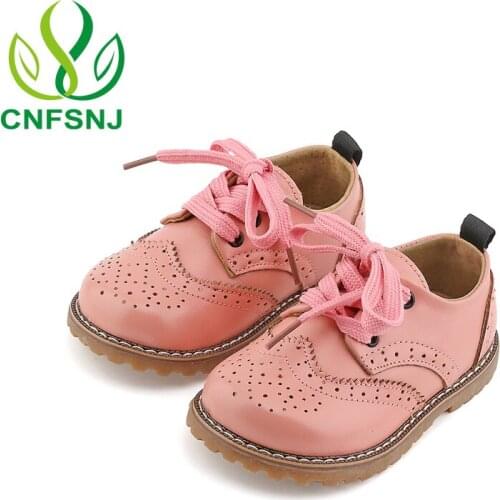 CNFSNJ Children's Leather Shoes