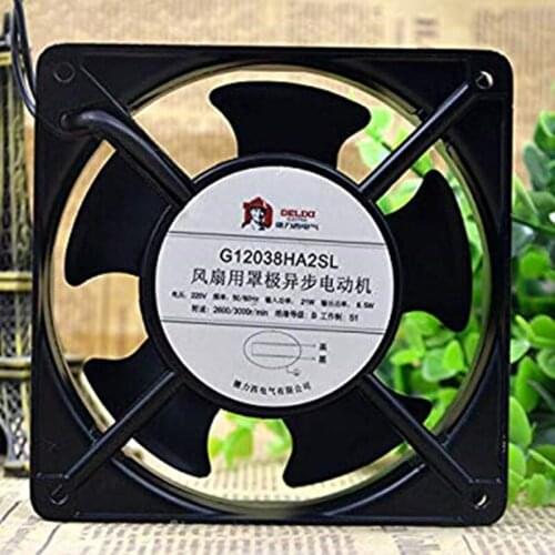 G12038HA2SL 220V 21W/ 8.5w 12012038MM Cabinet Cooling Fan 6months Warranty
