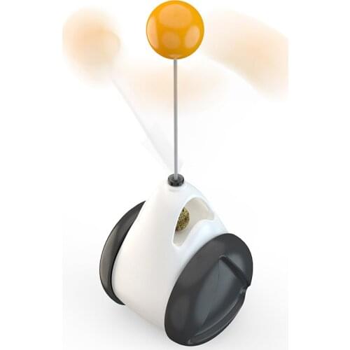 Interactive Cat Toys With Catnip Tumbler Style Cat Toy Balance Car Toy Cat Wand Pets Exercise Chase Toy For Kitty Kitten