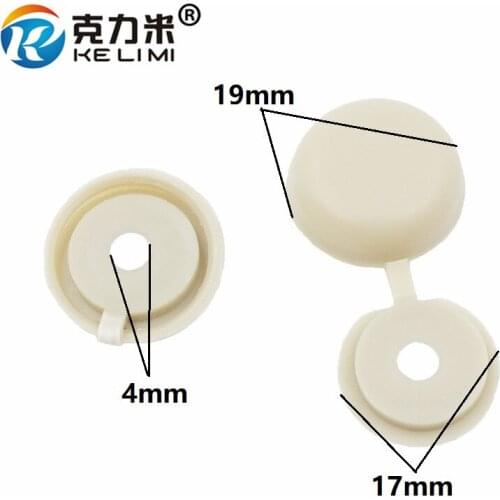 KELIMI Automotive Plastic 4mm Universal Car screws trim cover clips retainers cap
