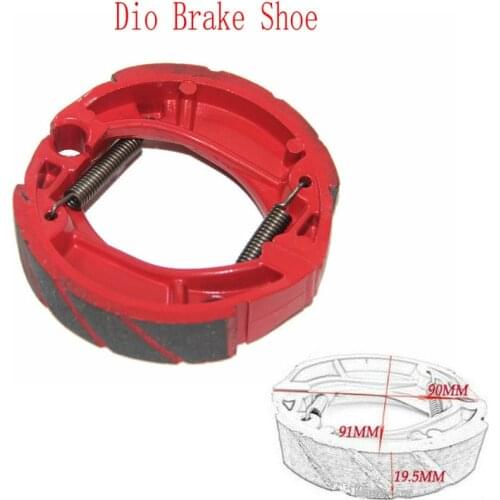 Free shipping motorcycle modified rear brake pads drun brake For DIO50 ZX50 AF18 AF24 AF27 AF28 AF34 AF35 2 stroke scooter brake