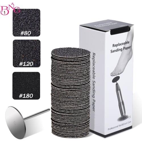 Foot Dead Skin Sandpaper Smart Wheel Pedicure File Flexible Grinding Disc Tool Replaceable Nozzles Sawing Sholts Cuticle Callus