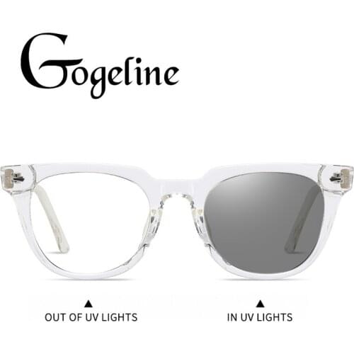 TR90 Anti Blue Light Photochromic Glasses Frame for Women Men Discoloration Computer eyeglasses blue blocking blocker Goggles