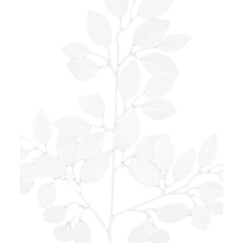 One Dozen Artificial White Leaves Wedding Festival Celebration Background Road Led Flower Home Diy Artificial Decorative Flowe