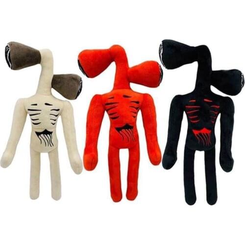 Mermaid Head Plush Black White Sirenhead Plush Doll Horror Character Action Figures Stuffed Animals Toys For Children Birth
