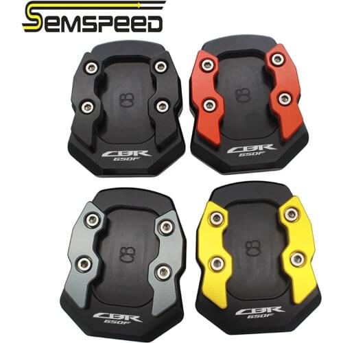 Kickstand Foot Sidestand For Honda CBR650F CB R 650F 2014 2015-2018 Motorcycle CNC Foot Side Stand Extension Pad Support Plate
