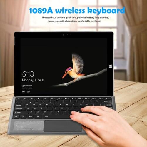 Portable Keyboard Office Caring Computer Bluetooth-compatible 3.0 Supplies for Surface Pro 3/4/5/6/7 Keypad with Touchpad