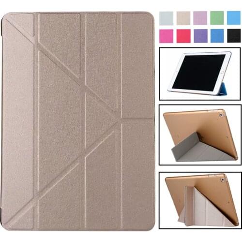 For iPad Air/iPad 9.7 2017/2018 Smart Cover Case Magnetic Wake Up /Sleep Multi Fold PU Leather Cover for iPad Air Back Case