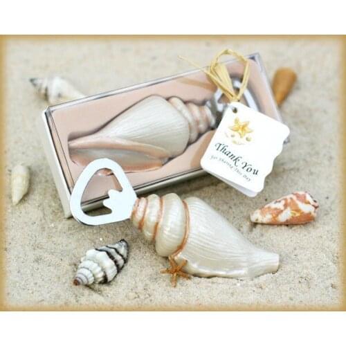 30pcs Unique Beach Wedding favor of Sea Shell Bottle Opener wedding souvenirs