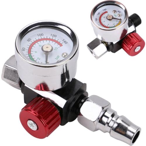 High Quality Spray Paint Gun Air Regulator Gauge & Adapter Pneumatic Spray Gun Accessories