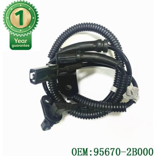 High Quality Set Of 2 PCS 95670-2B000 and 95671-2B000 ABS Wheel Speed Sensor For 2007-09 Hyundai Santa Fe