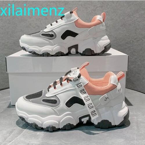 Women sneakers 2021 summer shoes woman tenis feminino breathable mesh air cushion ladies shoes slip on platform sneakers women