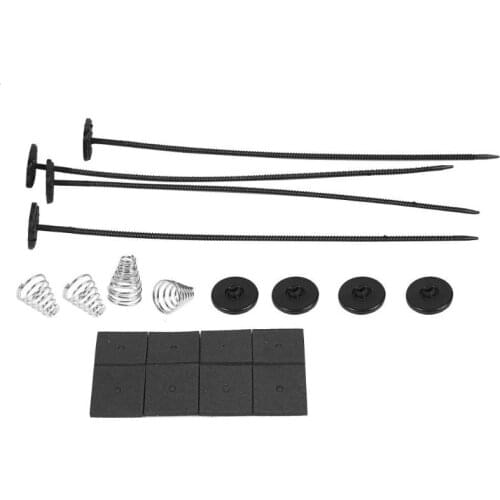 1 Set Universal Car Electric Radiator Cooling Fan Mount Fitting Kit Durable Plastic Metal with Long Service Life Ties Straps