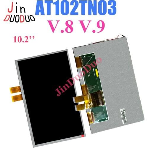 10.2 Inch New LCD AT102TN03 V.8 V.9 LCD Display Panel Screen 800X480 For Car DVD Navigation Industrial Screen