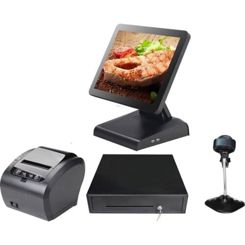 15'' POS System for retailers All In One high quality POS machine touch screen Commercial Computer POS terminal