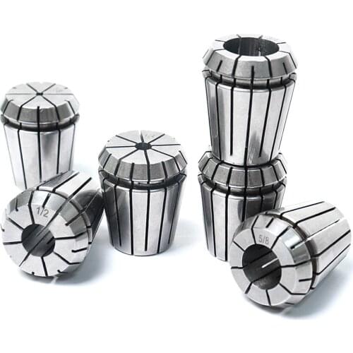 6Pcs A Set Imperial ER32 Collet Chuck 1/2'' 1/4" 3/4" 1/8" 3/8" 5/8" Precision Spring Steel CNC ER-32 Collet Tool