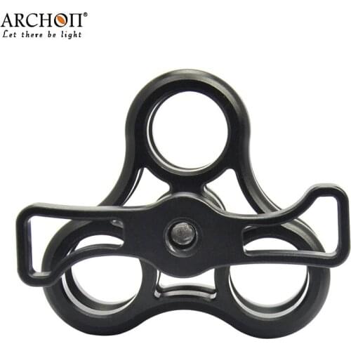 ARCHON Z11 1" Ball Clamp 3 Hole Underwater Camera Arm System Rig Tray Diving Fit For D32VR D11V