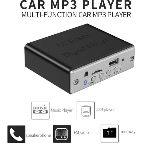 12V Car USB MP3 Player Bluetooth 5.0 MP3 WMA Decoder Board Support WMA WAV TF Card Slot / USB / FM Module WIth Remote Control
