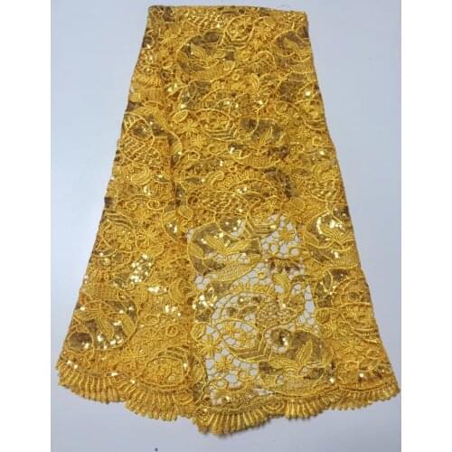 Velvet Lace Fabric for Dresses Latest Nigerian French Tulle Lace with Sequin High Quality African Sequins Lace Fabric CD32081