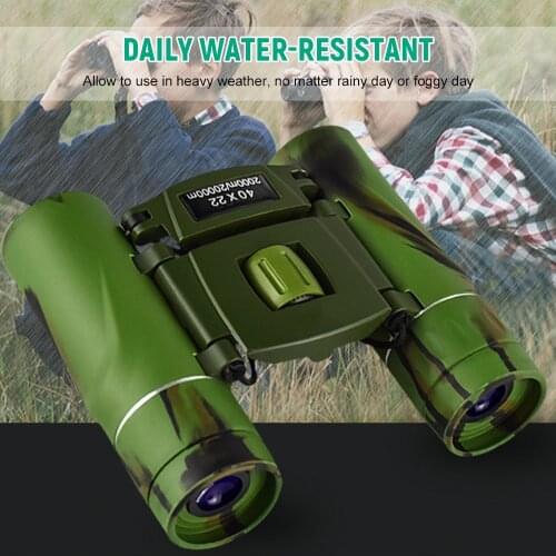 40 Binoculars for Adults Kids Professional Daily Waterproof Binoculars Telescope BAK4 Prism FMC Lens with Case and Strap