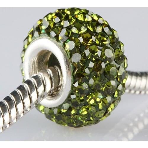 Green Czech Diamond Big Hole Beads Spacer Loose Beads For Jewelry Making Diy Necklace Bracelet Accessories Women Jewelry
