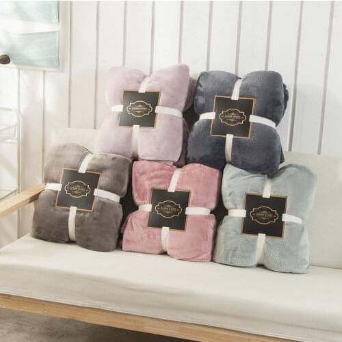 Coral Fleece Winter Warm Blanket Flannel Baby CHildren Bedspread Newborn Comforter