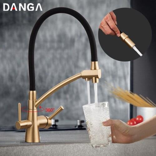 Brass Kitchen Faucets Bathroom Tap Bathtub Mixer Hot and Cold Sink Faucet Polished Chrome Single Handle Single Hole Water Tap