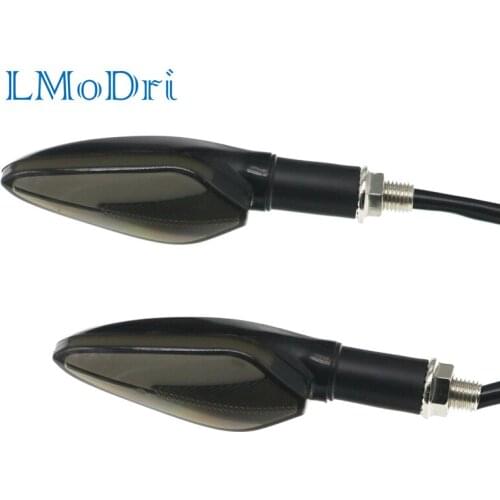 LMoDri 2 Flasher Motorcycle Universal 12V LED Turn Signal Lights Motorcycle Modification Blinker Front Rear 2PCS Signal Lamp